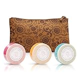 Sarah Swanson Beauty Exfoliating Soap Bar with patented built in loofa for Bath and Body made with all-natural essential Infused Oils and Finest Ingredients Luffa Sponge Handmade by a Respected Skin Care (3-Pack)