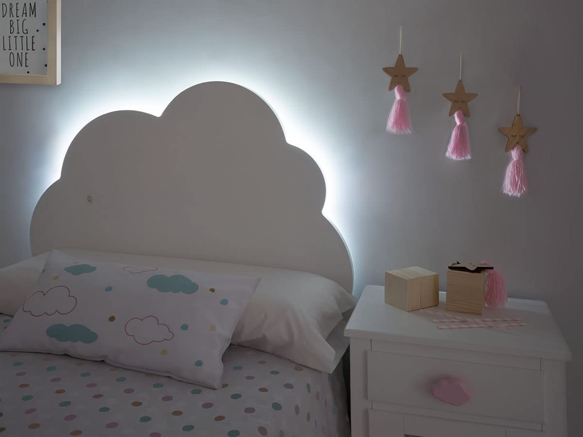 Bainba tête de lit Enfant Nuage avec lumière - 90 cm