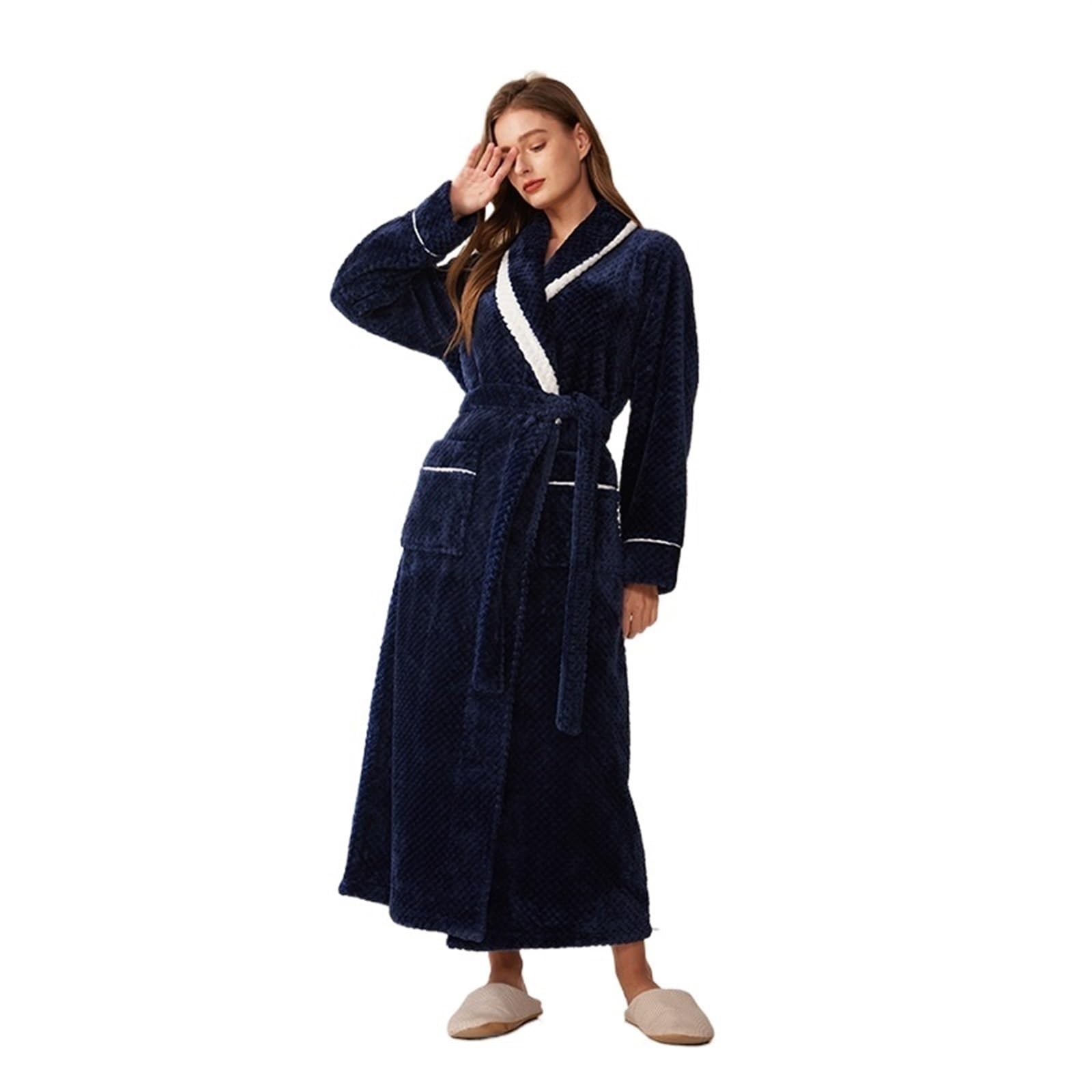 Accappatoi invernali da donna Abiti kimono più pile