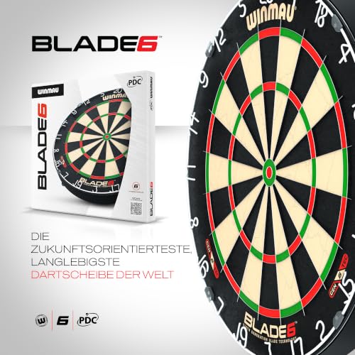 WINMAU Blade 6 Professional Bristle Klassische Dartboard – Ansicht 7