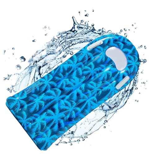 Aufblasbares Bodyboard Kinder Surfbrett Bodyboard mit Griffen Schwimmbrett Pool Float Luftmatratze Schwimmhilfe Sommer Wasserspielzeug für Schwimmbad Strand Wasserrutschbahn (C)