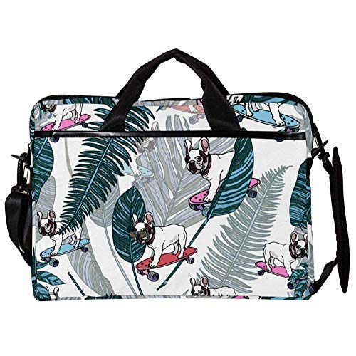 Funda bandolera de ordenador 14 pulgadas y portátiles de 15" con diseño de hojas