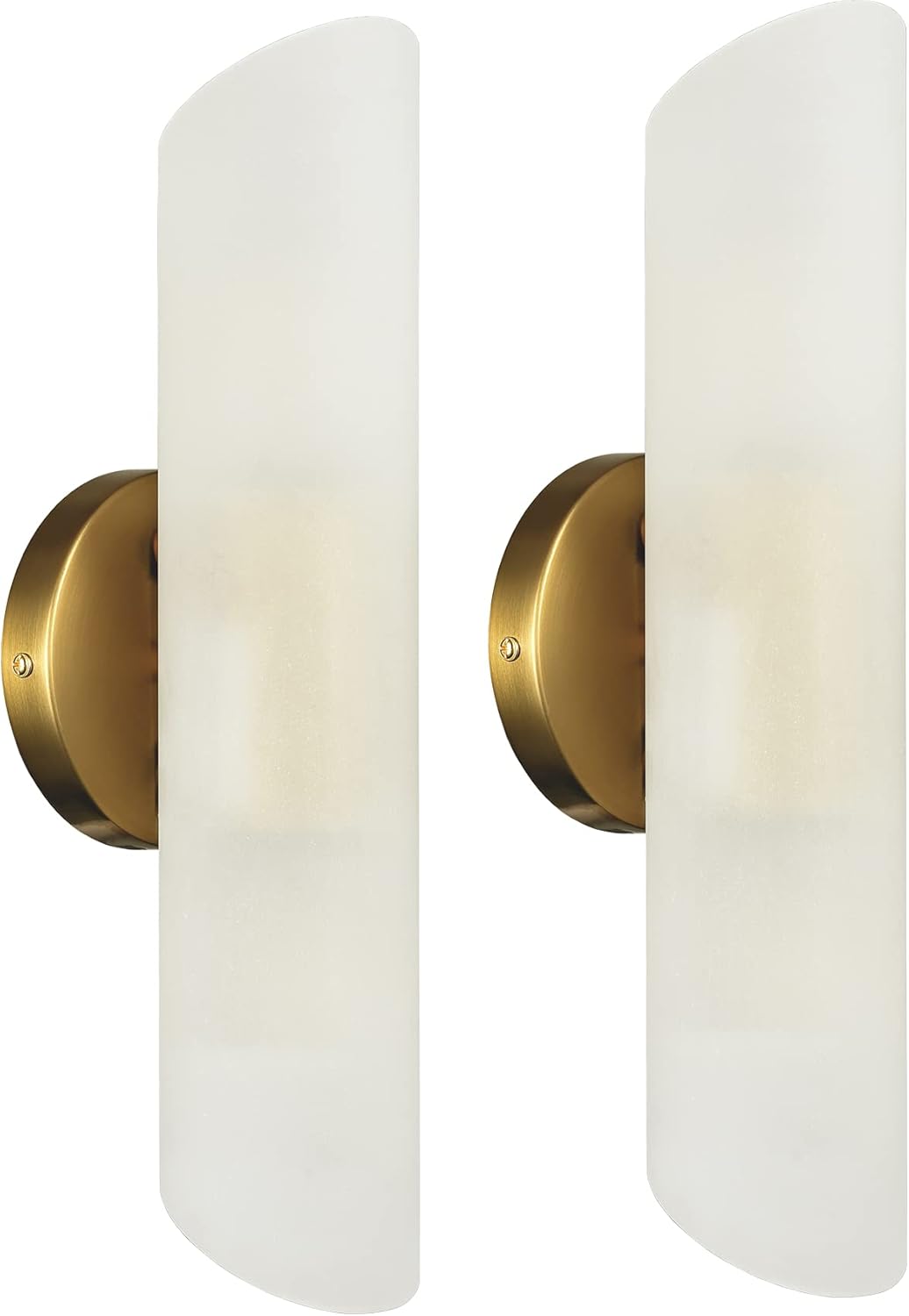 Buy Modern Gold Bathroom Vanity Light Brass Wall Sconces Set Of 2 Cylinder Sconce Lighting Online In Indonesia B08t5z2r23
