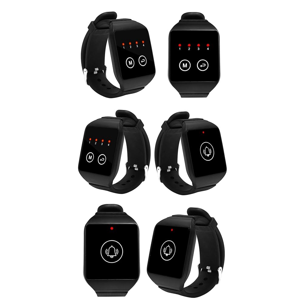 Récepteur de Montre sans pour Serveur, Appel de Restaurant, Téléavertisseur pour Narguilé, Café, Dentiste, Conférence Téléphonique