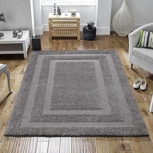 Image of Ultra-Soft Shaggy Carpet (4 X 6 FEET, Dark Grey) Fluffy, Cozy & Durable Area Rug for Living Room, Bedroom & More ? Premium Modern Design