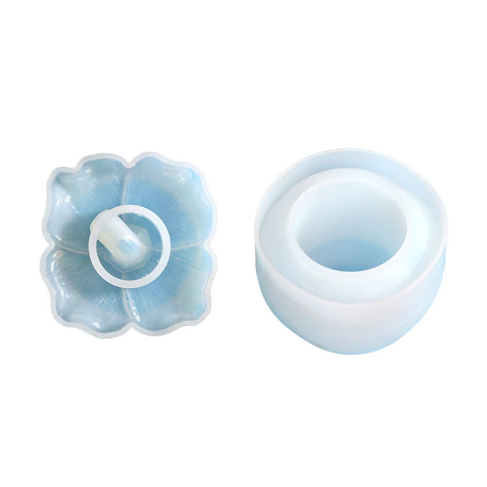 NEWFT Persimmon Jar Storage Box Container Storage Box Mold Silicone Mold for Epoxy Resin Holder Home Decor