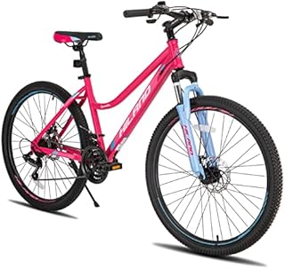 Hiland 26 Inch Womens Mountain Bike,with Step-Through Frame,Shimano 21 Speeds,Suspension Fork MTB,Bicycle for Women Lady Female,Adult…