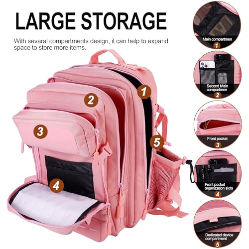 Image of LHI Tactical Military Backpack for Men 25L /45L Large Molle Army Assault Pack 3 Day Hiking Rucksack With Bottle Holder