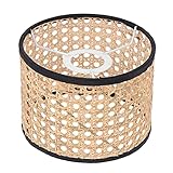 Balacoo Small Lamp Shade Barrel Transparent Mesh Rattan Woven Lampshade Decorative Lampshade For...
