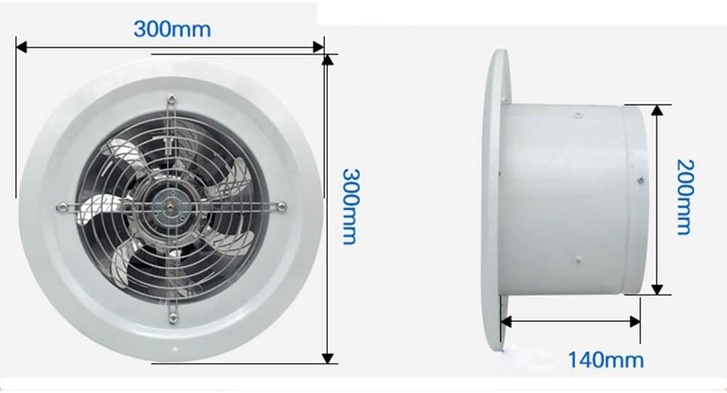 Extractor de ventilación Industrial, Potente Extractor de Aire, Ventilador de Caja silencioso de Alta Velocidad para el hogar, baño, Cocina y Garaje.