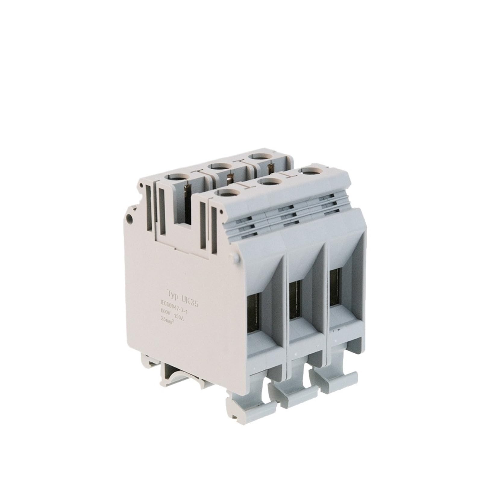Bloques de terminales de carril Din, 10 Uds., UK-35, conector de clase Universal, conexión de tornillo, Conductor de cable UK35