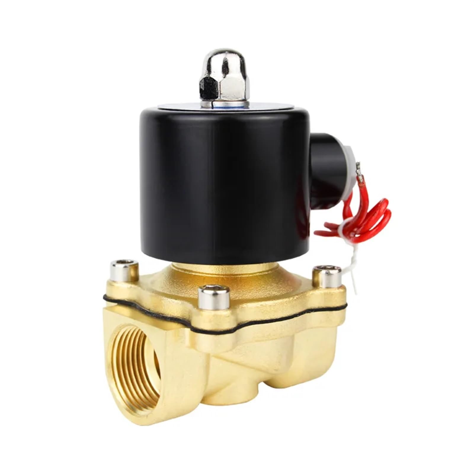 Electroválvula neumática Normalmente Cerrada, 1/4", 3/8", 1/2", 3/4", 1", 1-1/2", BSP Hembra, 12 V, 24, 110, 220, for Agua, Aceite y Aire(45659,BSPP FEMALE-DC12V)