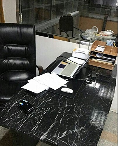 Upredo Marble Effect Paper Adhesive Granite Look Vinyl Film Countertop Peel Stick Shelf Liners 15.8In By 79In #TOP3