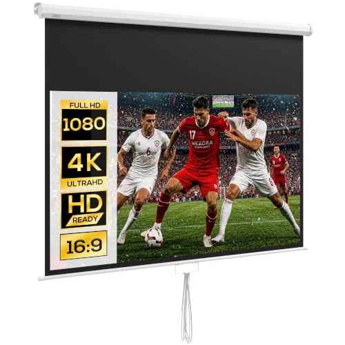 HOMCOM Écran de Projection 80' 16:9 HD...