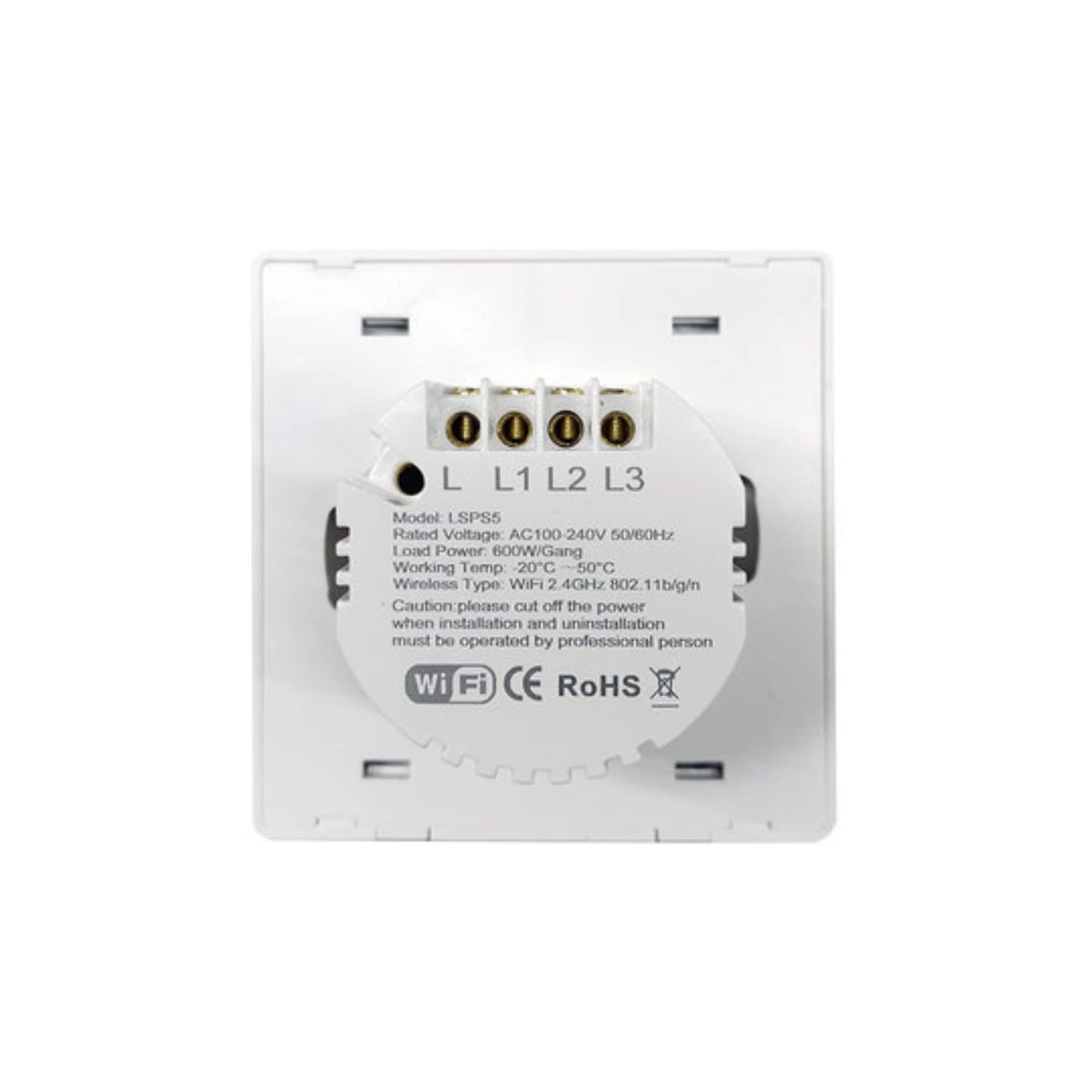 SMARTFY Interruttore WiFi intelligente da parete senza neutro, compatibile con Alexa, Google Home e Smart Life, iOS e Android, programmabile - Smartfy (triplo pulsante)