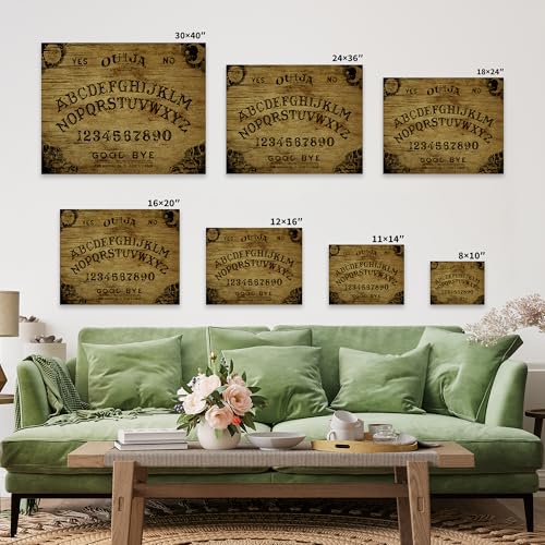 Image of Poster Master Old Ouija Board Canvas - Supernatural Print - Paranormal Art - Classic Spiritual Gift for Artist, Friend - Seance Art - Wall Decor for Home, Office - Available in 8x10 to 30x40