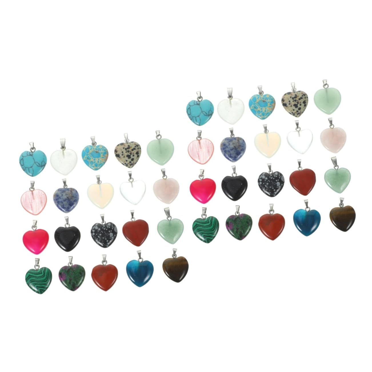 TEHAUX 40piezas Colgante De Natural Para Accesorios De Collar y Pulsera Decoración Adorable De Joyería Artesanal