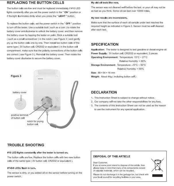OTO300 Engine Oil Tester