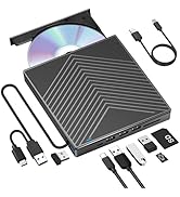 Amazon.com: ROOFULL External CD DVD Drive Player CD Burner USB 3.0 ...