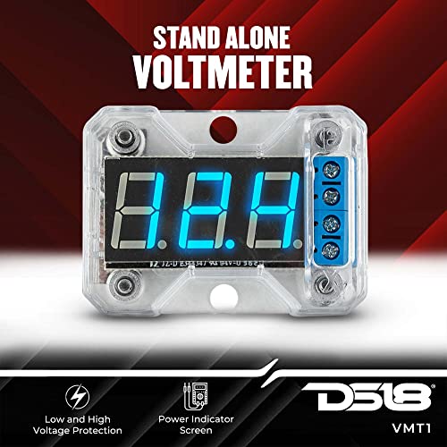 Image of DS18 VMT1 Stand Alone Volt Meters - Reliable Voltmeter - Voltage Protection for Your Car