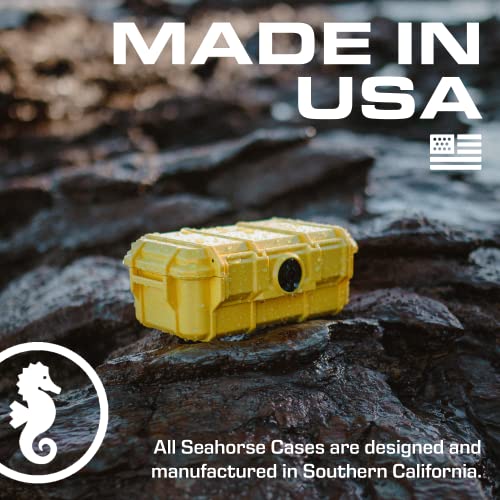 Seahorse 57 Portable Waterproof Dry Box Protective Case - Travel Safe/Mil Spec / Ip67 Waterproof/Usa Made - For Cameras, Action Cams, Ammunition, Rifle Ammo, Marine (Clear) (Se57Cl) #TOP7