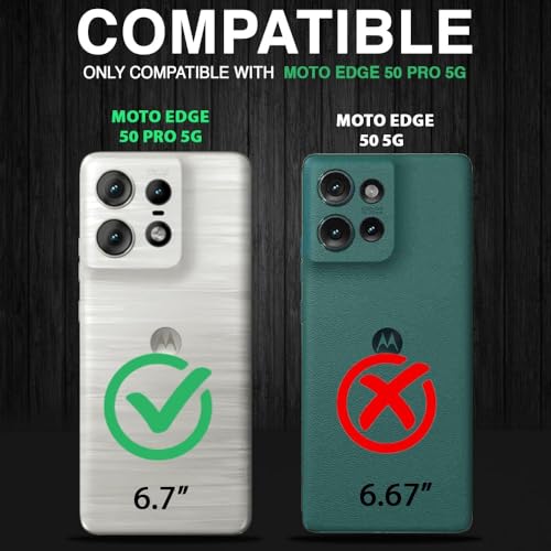 Image of AIBEX Back Cover for Motorola Edge 50 Pro 5G | D10 Tough Armor Case | Sliding Camera Shield | 360 Protection | Kickstand Ring Holder | Military-Grade Shockproof Bumper Case