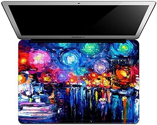 Beautiful Oil Painting Rose Macbook Pro Full Keyboard Vinyl Skin Decal Stickers for MacBook Air 13-inch 13",Model: A1369 and A1466