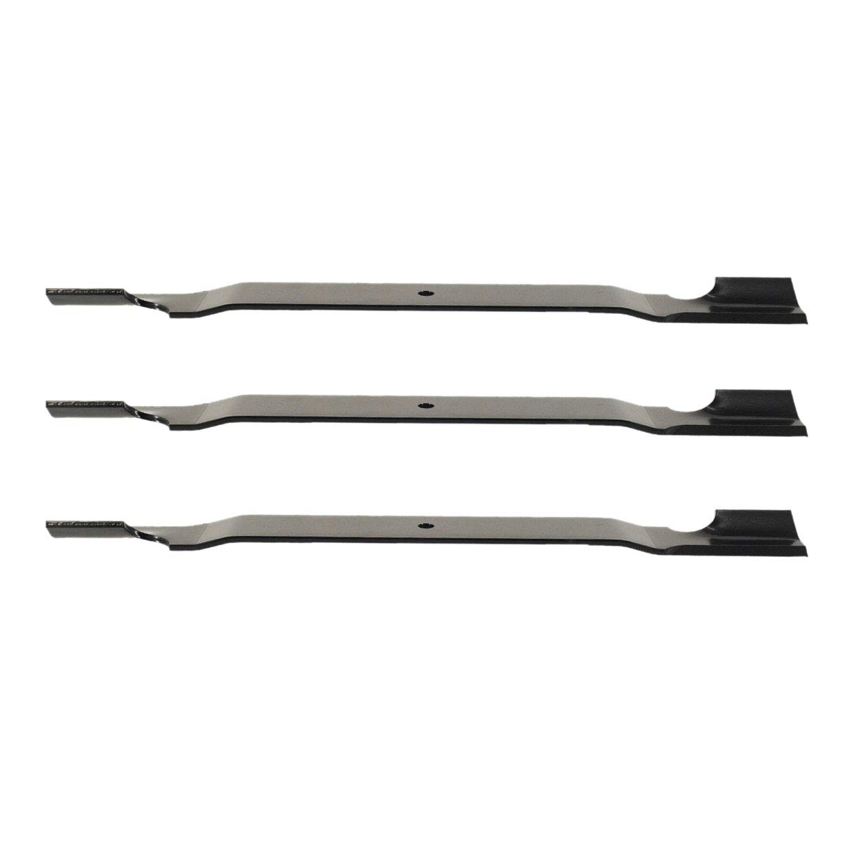 Grasshopper Juego de 3 cuchillas para cortacésped de 25 pulgadas, sistema de cuchillas GrassMax, para cubiertas Duramax de montaje frontal y medio de 72 pulgadas, OEM 320253