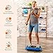 Lifepro Waver Mini Vibration Plate - Whole Body Vibration Platform Exercise Machine - Home & Travel Workout Equipment for Weight Loss, Toning & Wellness - Max User Weight 260lbs (Blue)