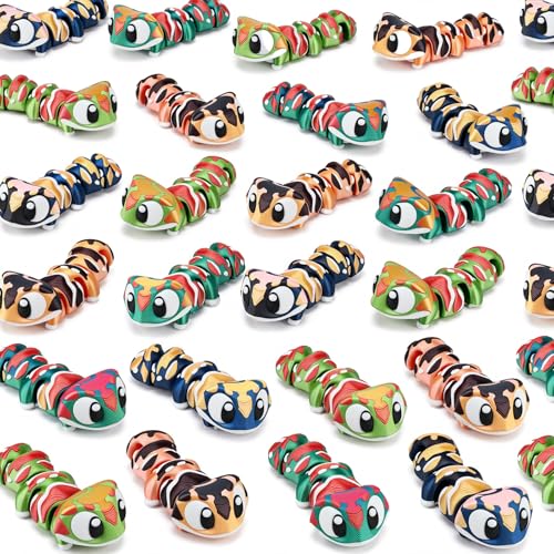 Figurines d'animaux articulées flexibles lot de 24 anti-stress pour concentration