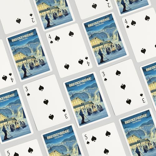 Baraja de 52 cartas estilo póker Breckenridge Colorado miniatura 4