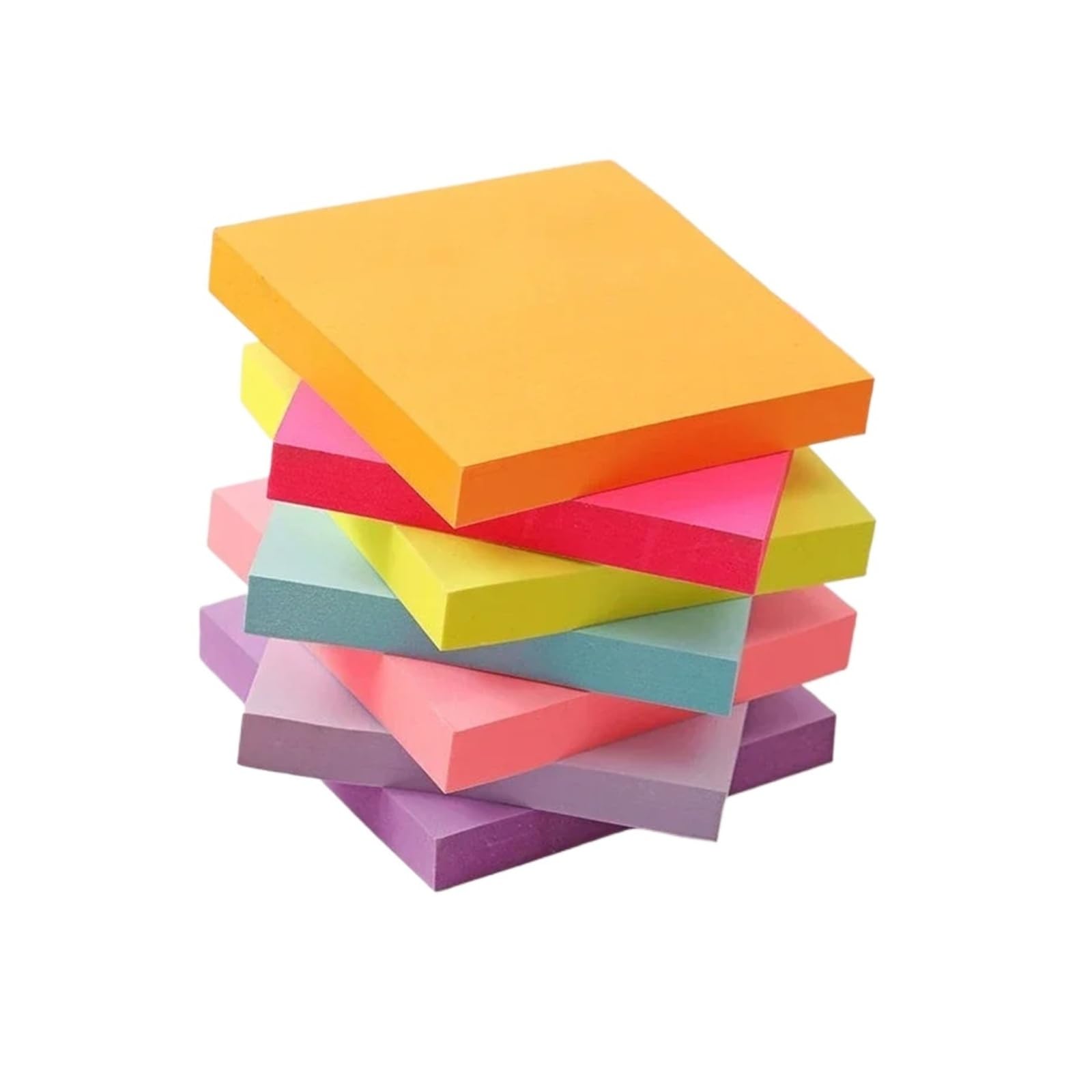 Confezione da 4/8 foglietti adesivi – Ricariche autoadesive 7,5 cm x, in colori assortiti(Heart-8pcs)