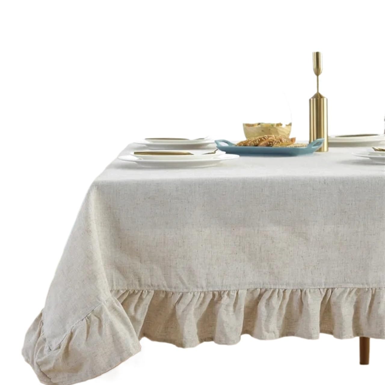 Mantel Antimanchas Mantel Grueso de Lino y algodón for Boda, Fiesta en casa, decoración for Banquete, Mantel Tela, Cubierta Mesa Lujosa para Comida Boda Fiesta Cocina Camping(150x350cm)