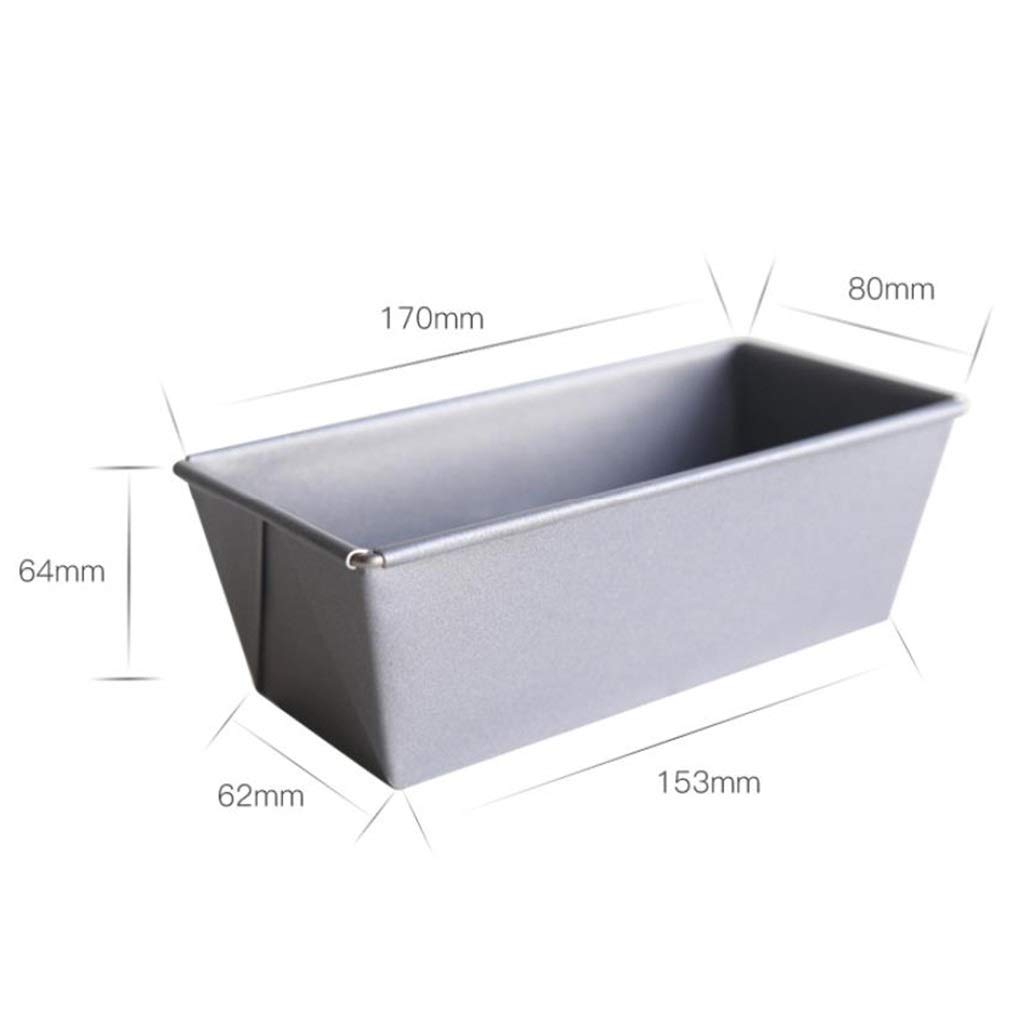 ZHANGXIAO Brotbackform, Nicht Klebrig Rechteck Brot Backform Aluminium Backen Schimmel Mini Zuhause