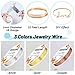 Paxcoo 3 Pack Jewelry Wire Craft Wire 18 Gauge Tarnish Resistant Beading Wire for Jewelry Making Supplies and Crafting (Silver, Gold and Copper)