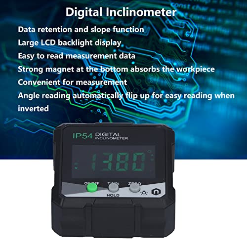 Inclinómetro Digital con Base y Pantalla LCD miniatura 4