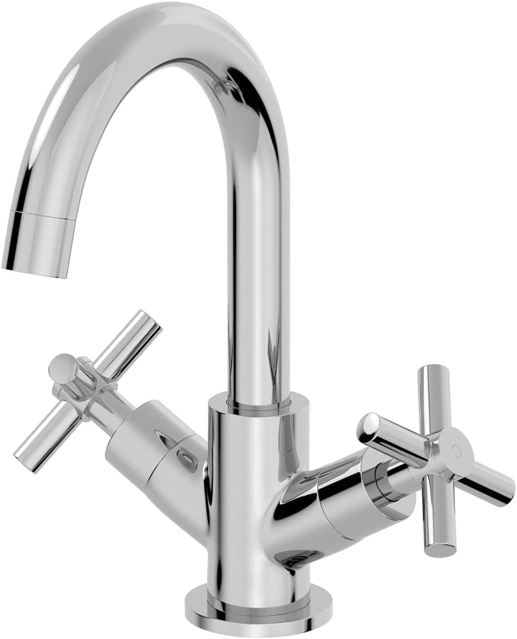 Milano Mirage - Modern Mono Bathroom Basin Mixer Tap with Swivel Spout ...