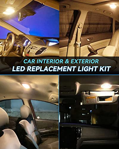 Keiurot BA9S 1816 1895 1893 LED Bulb Car Dome Map Light Warm White 10Pack miniatura 6