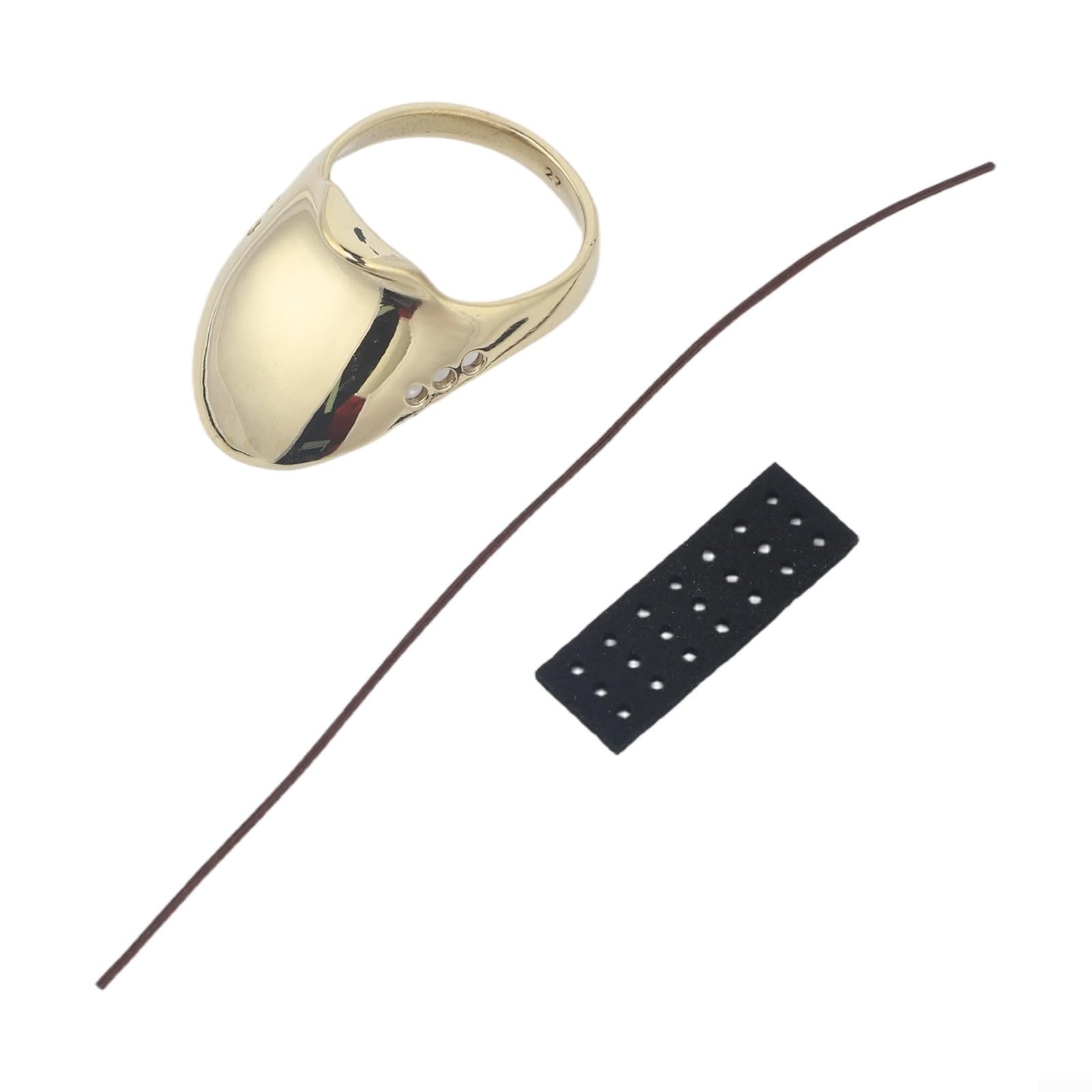 Copper Thumb Ring for, Eastern for Bow Finger Guard Protector for Korean Chinese Mongolian Style, Metal Protective Gear, Sizes 18mm to 24mm(22mm)