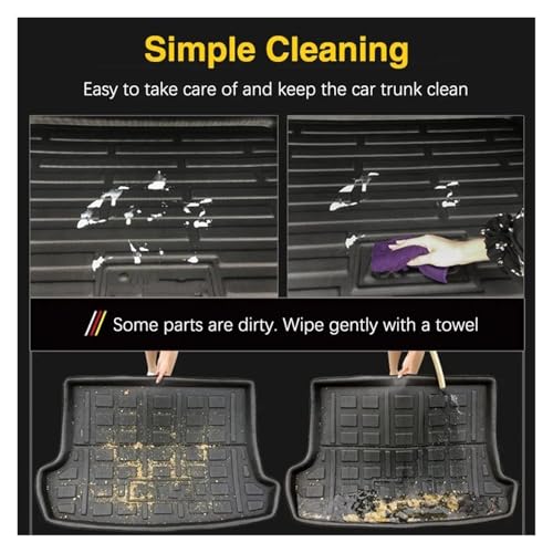 Tapis de coffre imperméable pour Mazda 3 Berline 2004-2009 | Protection de sol auto sur mesure BK - 3