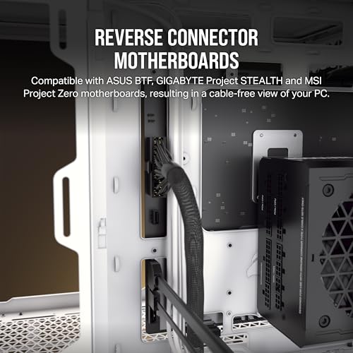 Image of CORSAIR 2500D Airflow mATX PC Case - No Fans Included - Dual-Chamber Design - Wide Cooling Flexibility - Reverse Connection Motherboard Compatible - Black
