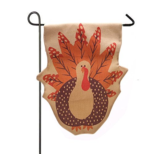 Creazy Garden Flag Indoor Outdoor Home Decor Thanksgiving Turkey Fall Flag