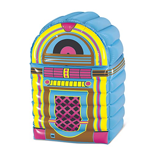 Image of Beistle Inflatable Cooler - 50's & 80's Party Decorations, Drink Containers, Beverage Cooler, Music Themed Decorations: Decades