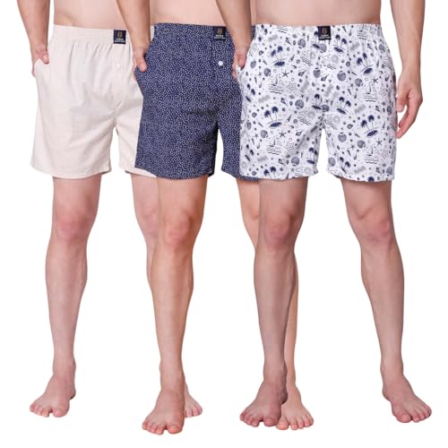 Image of Urban Scottish Ultra-Comfortable Men's Boxer Pants - 100% Cotton Material with A Stylish Print - Soft and Stretchy Elastic Waist Band - Dynamic Movement and Hardwearing Stitching - Breathable with A Gentle Snug Fit