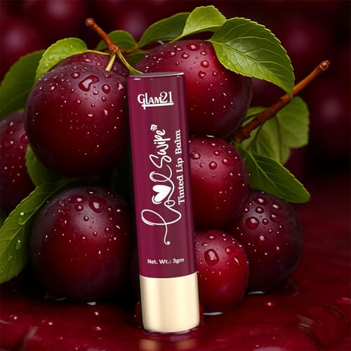 Image of Glam21 Love Swipe Tinted Lip Balm | Goodness Of Vitamin-C, HA, Ceramide & SPF 30 | Radiance Boost,Hydrated Lips, Repair The Lips & UV Defense - Lush Plum & Pink Marshmallow |3gm Each -Combo Pack Of 2