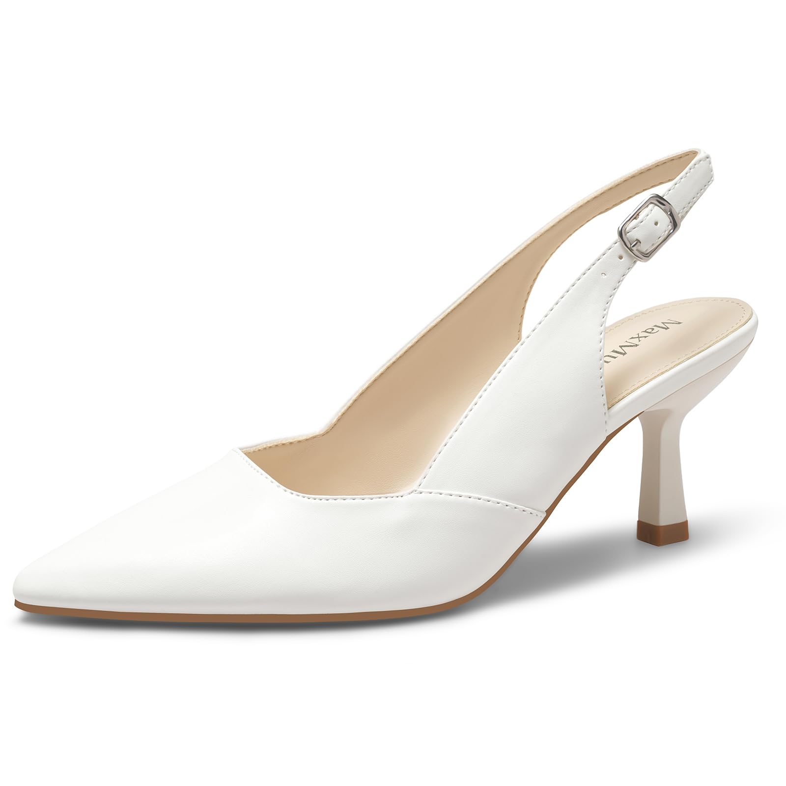 - Kitten Heels Women's Slingback Pointed Toe Pumps Shoes 2.95 Inch Party Wedding Dress Shoes Valentines Day Gifts for Her