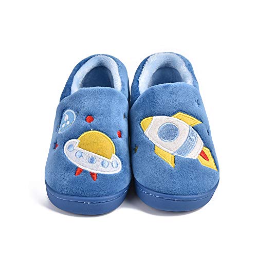 SITAILE Toddler Slippers Boys Girls House Shoes Little Kids Home Indoor Bedroom Cute Warm Winter Slipper - Image 4