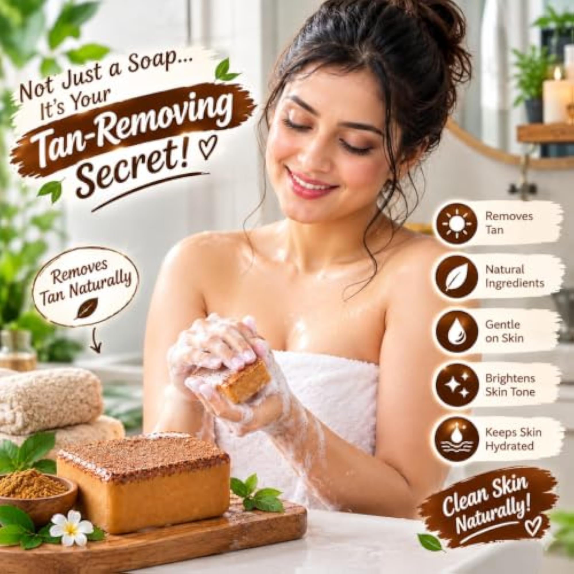SPARKS Handmade Soap Bar for Men & Women, Natural Ingredients