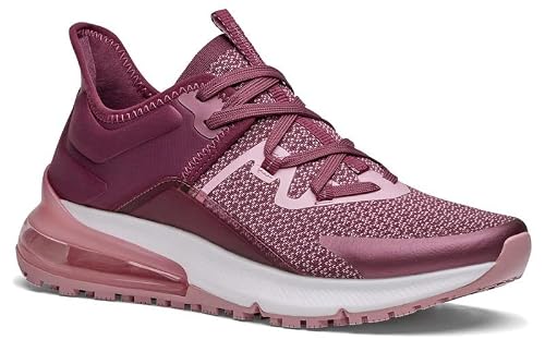 Shoes For Crews Gia, Women's Slip Resistant Work Shoes, Maroon/Pink, Size 10 #TOP27