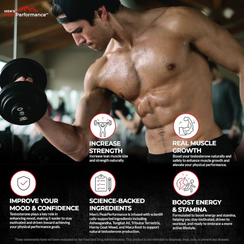 Masculinity Maximiser Supplement for Men – Energy, Endurance & Stamina Support for Improved Performance with Horny Goat Weed, Ashwagandha, Tongkat Ali & Maca – 10 Capsules - Image 3